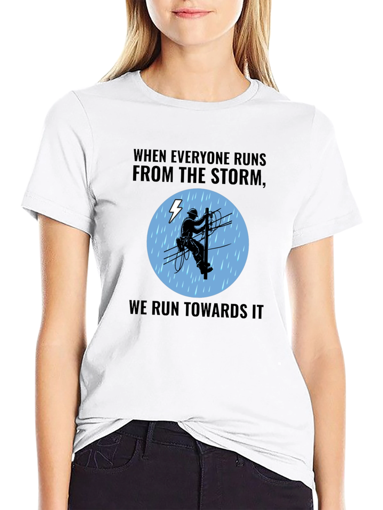 Lineman Storm T-Shirt - Power Worker