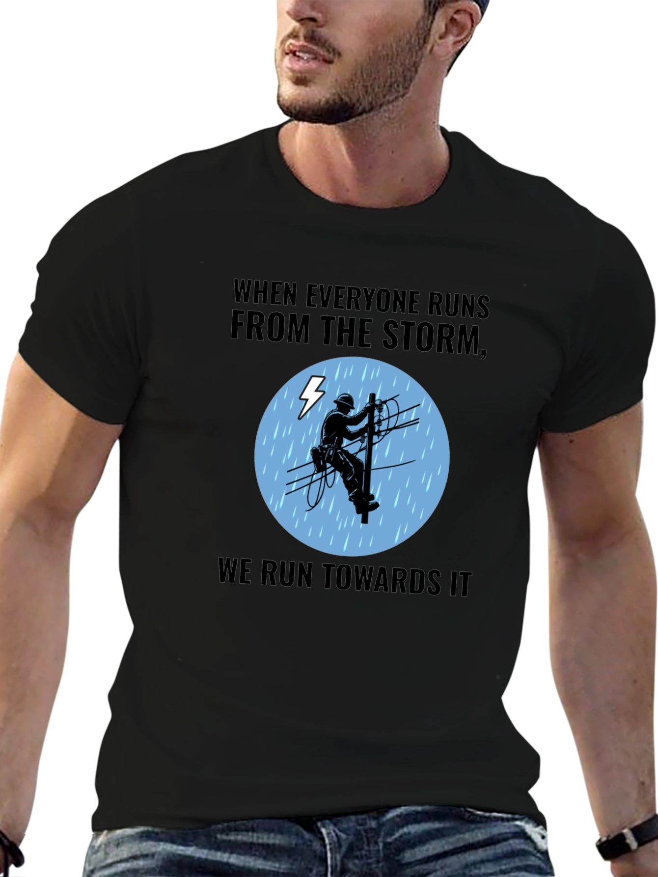Lineman Storm T-Shirt - Power Worker