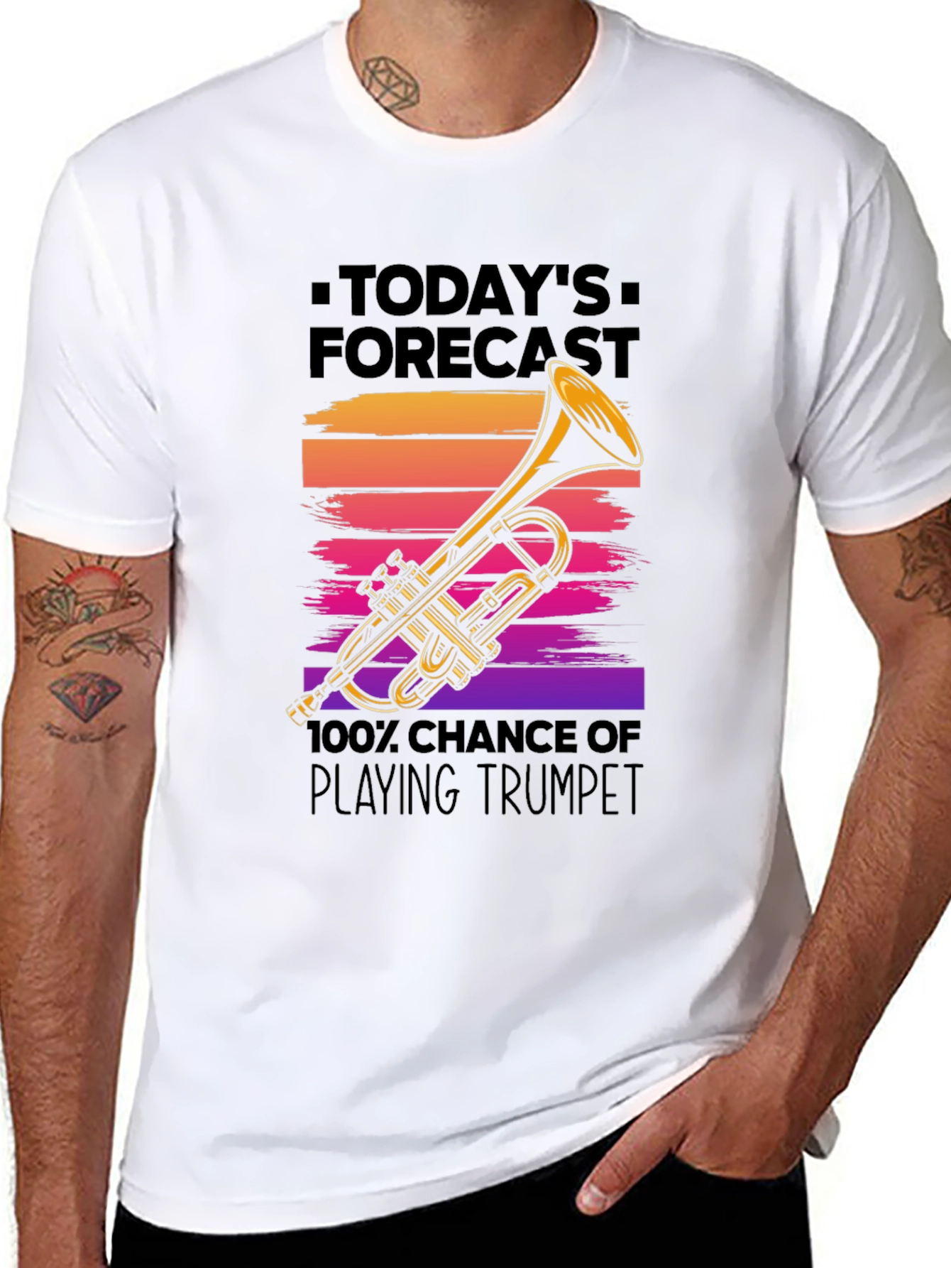 Trumpet Player Forecast T-Shirt