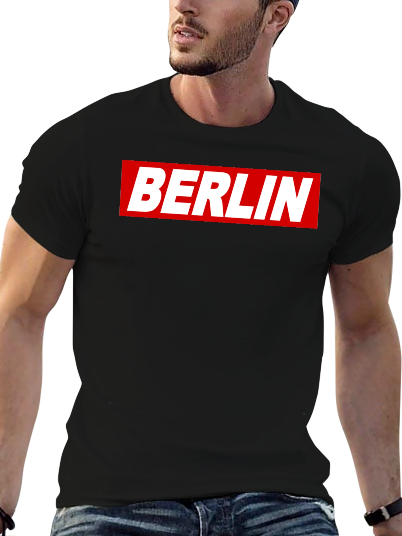 Berlin Box Logo Graphic T-Shirt - Bold City Style