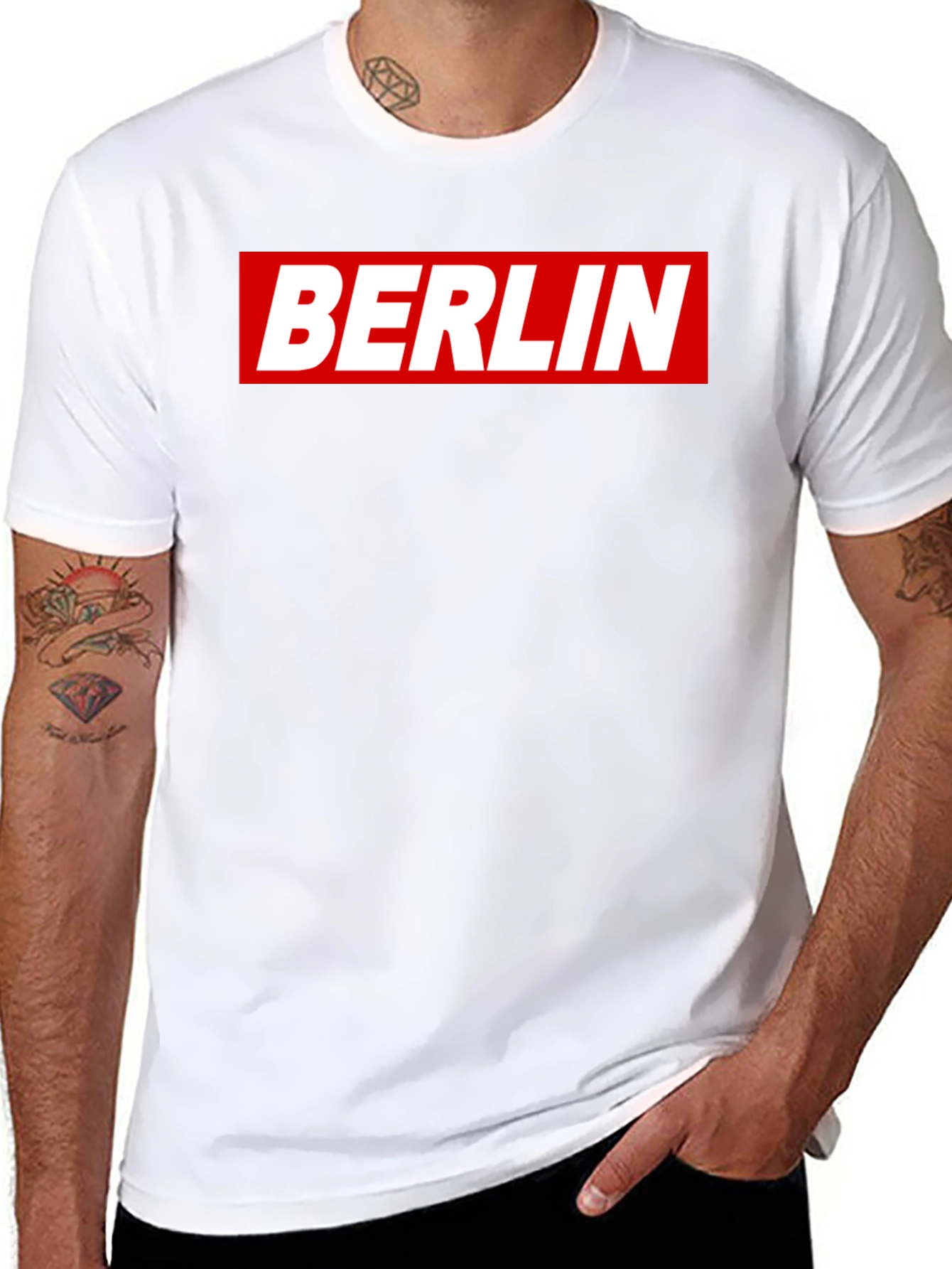 Berlin Box Logo Graphic T-Shirt - Bold City Style