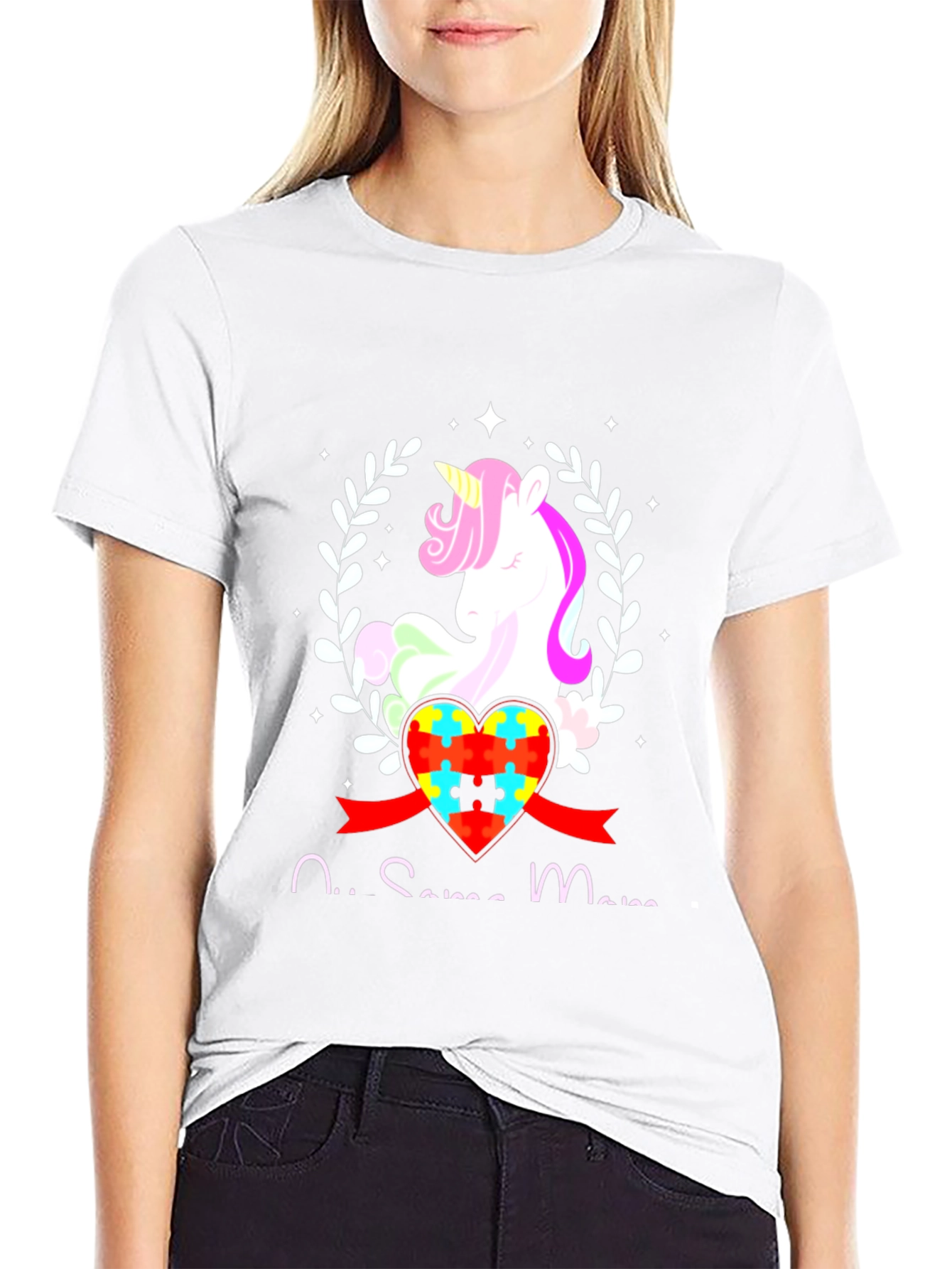 Autism Awareness Unicorn Heart T-Shirt