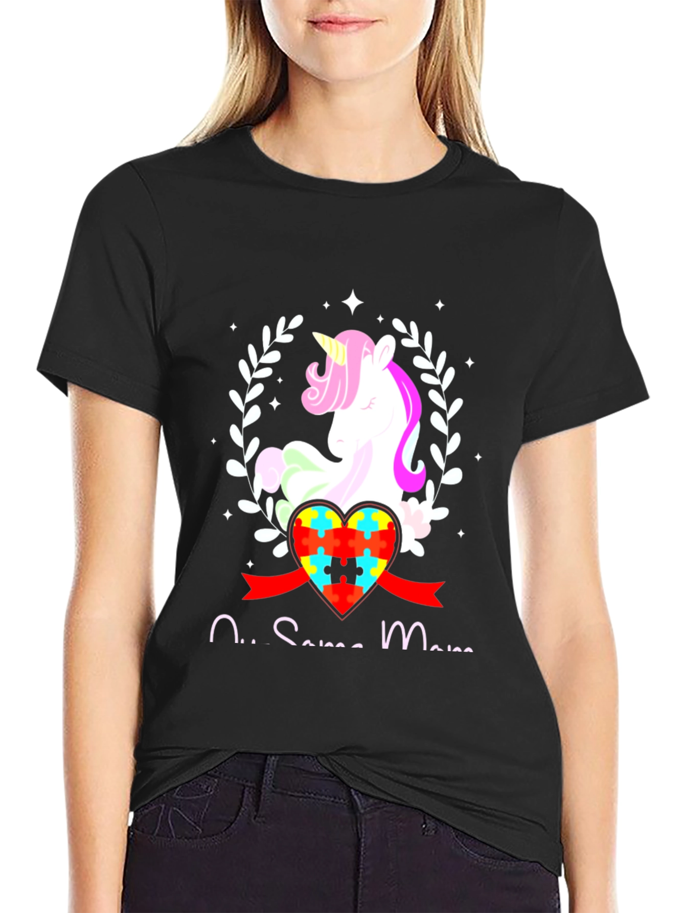 Autism Awareness Unicorn Heart T-Shirt