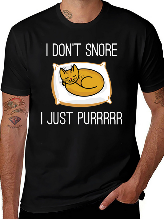 I Dont Snore Cat T-Shirt
