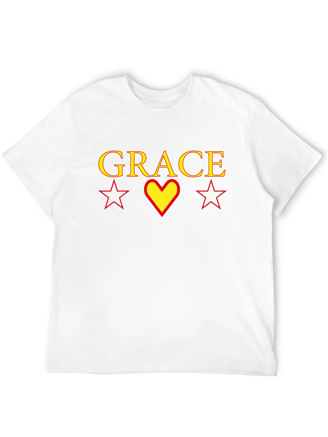 Grace Graphic T-Shirt with Heart and Stars