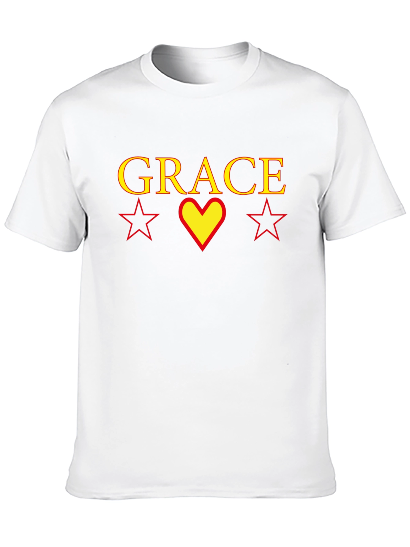 Grace Graphic T-Shirt with Heart and Stars