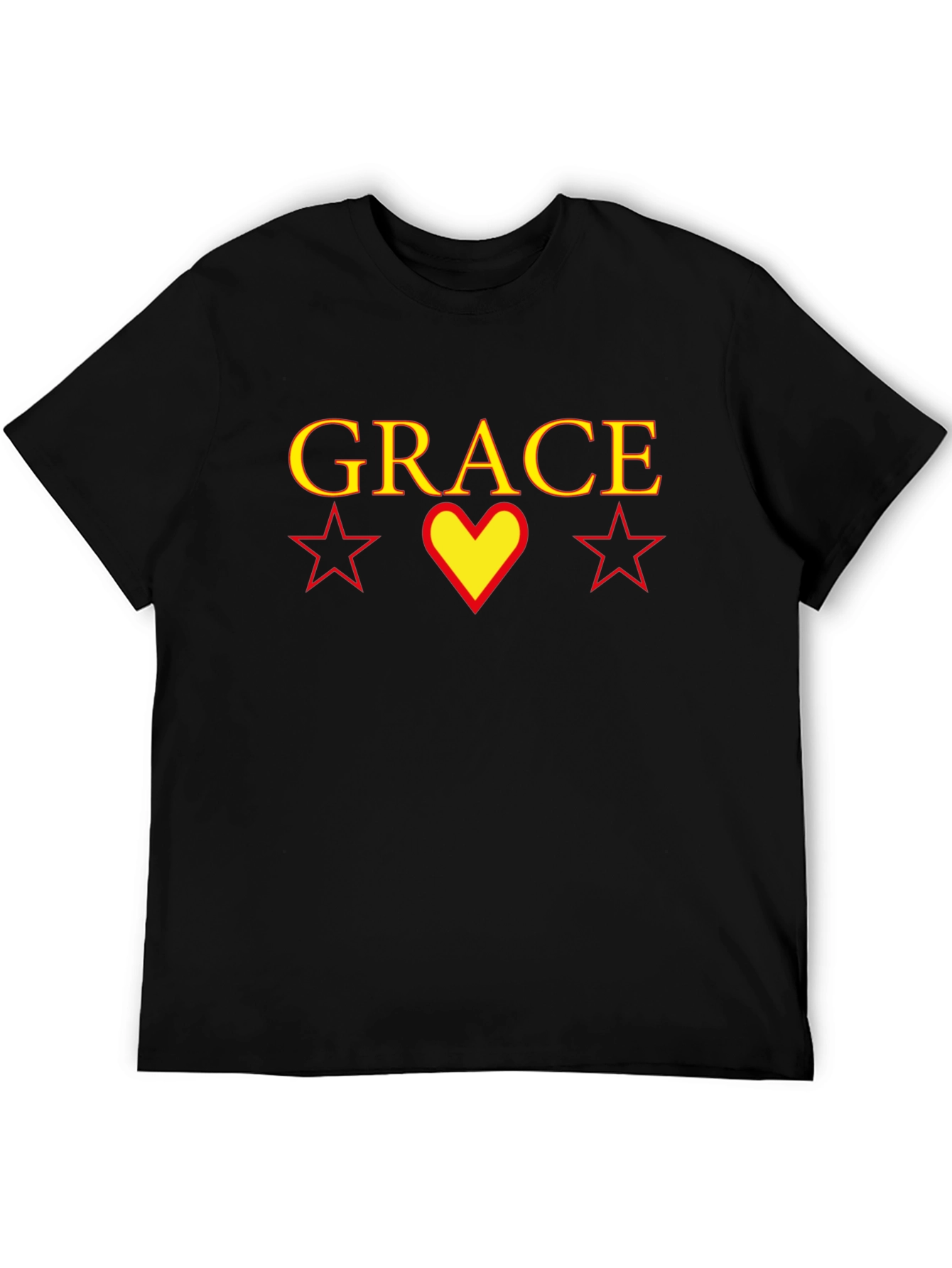 Grace Graphic T-Shirt with Heart and Stars