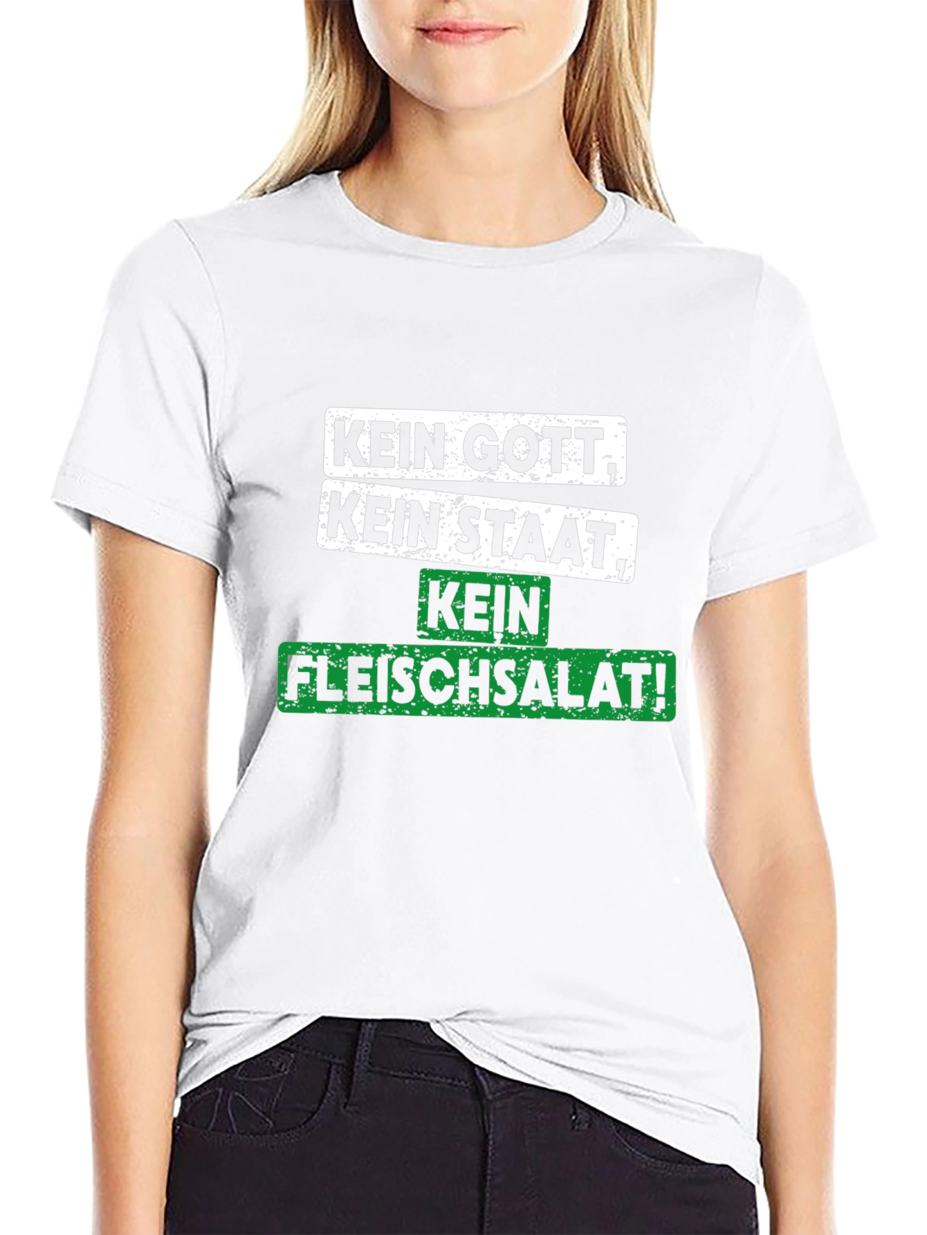 Kein Gott Kein Staat Kein Fleischsalat T-Shirt