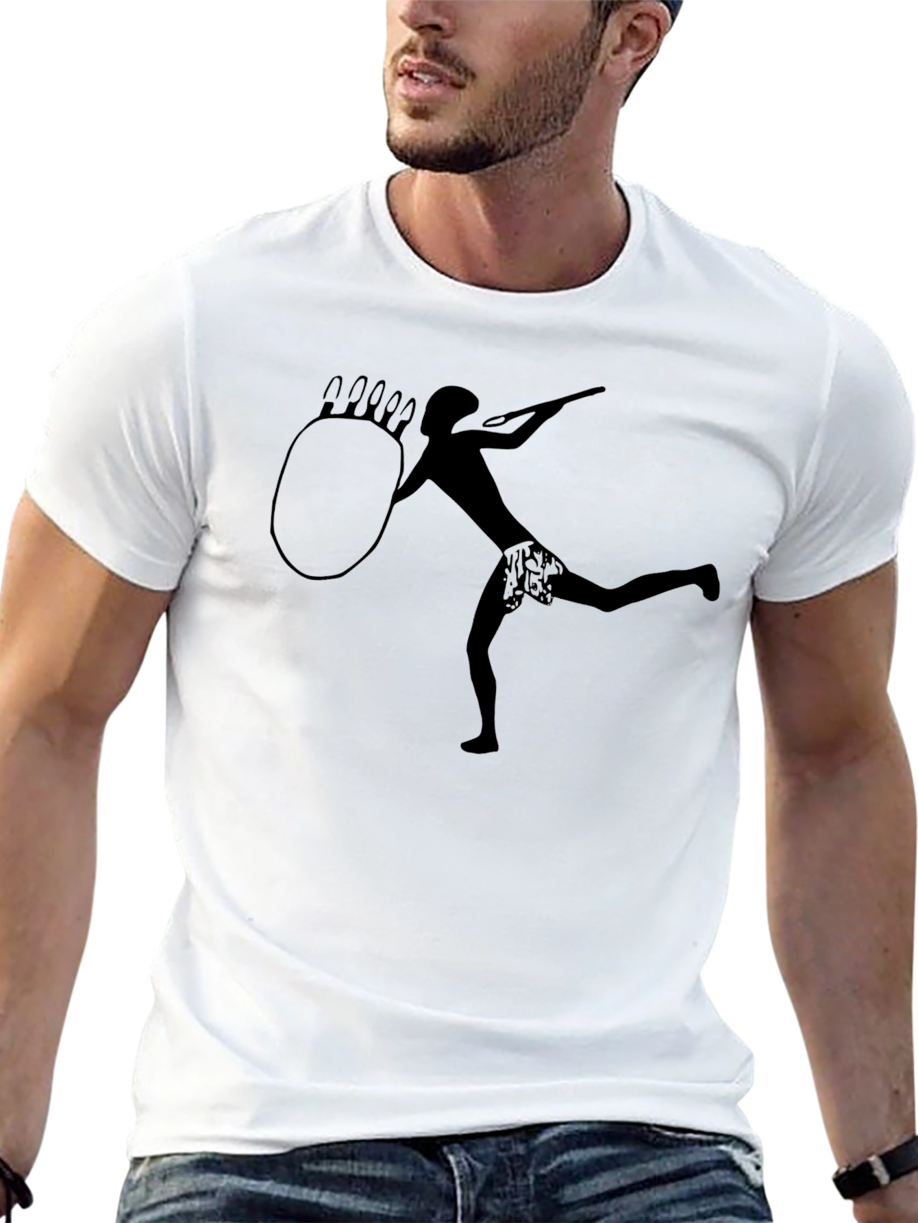 Tribal Art Graphic Black T-Shirt