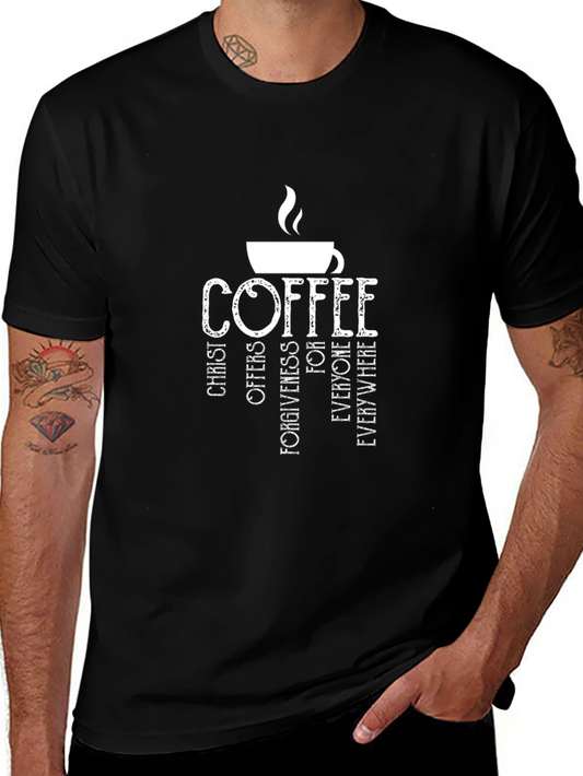 Coffee Christ Offers Forgiveness Tee