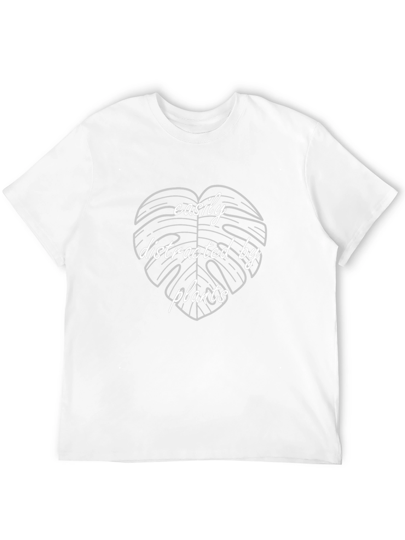 Easily Distracted By Plants Black Graphic Tee