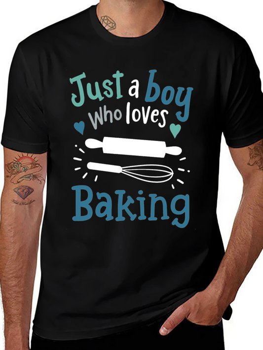 Just a Boy Who Loves Baking T-Shirt