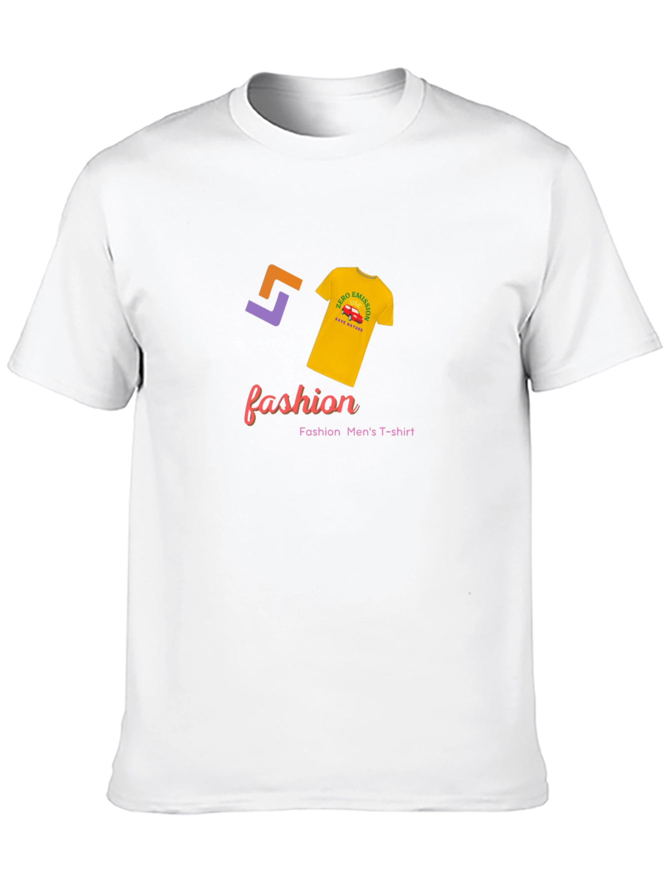 Fashion Mens T-Shirt - Zero Emission Design