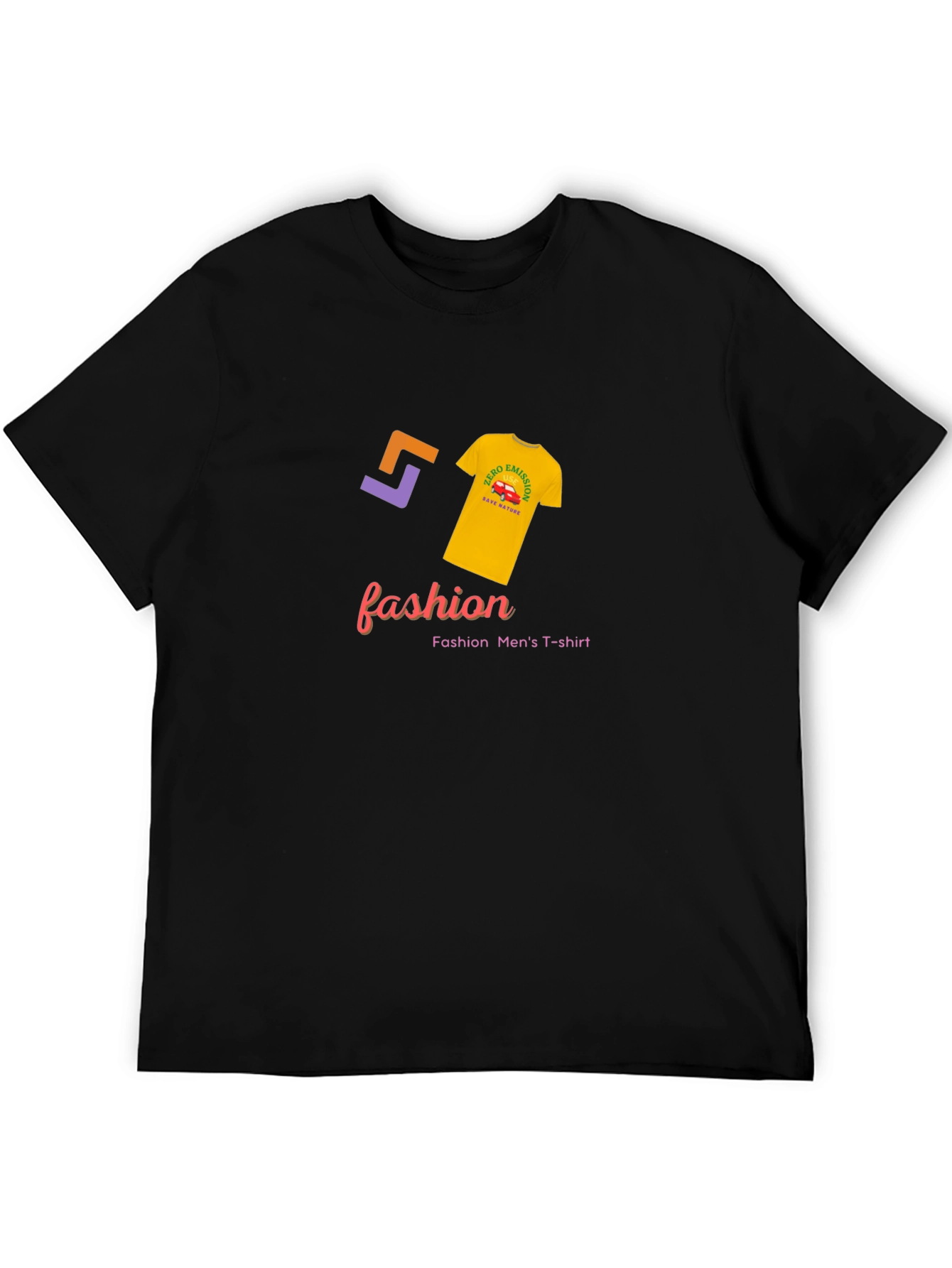 Fashion Mens T-Shirt - Zero Emission Design