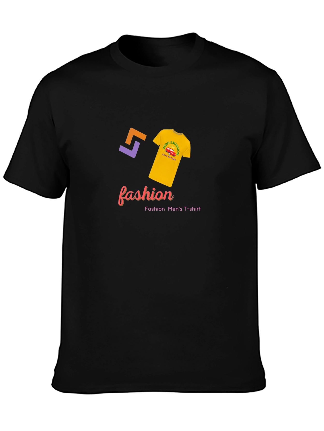 Fashion Mens T-Shirt - Zero Emission Design