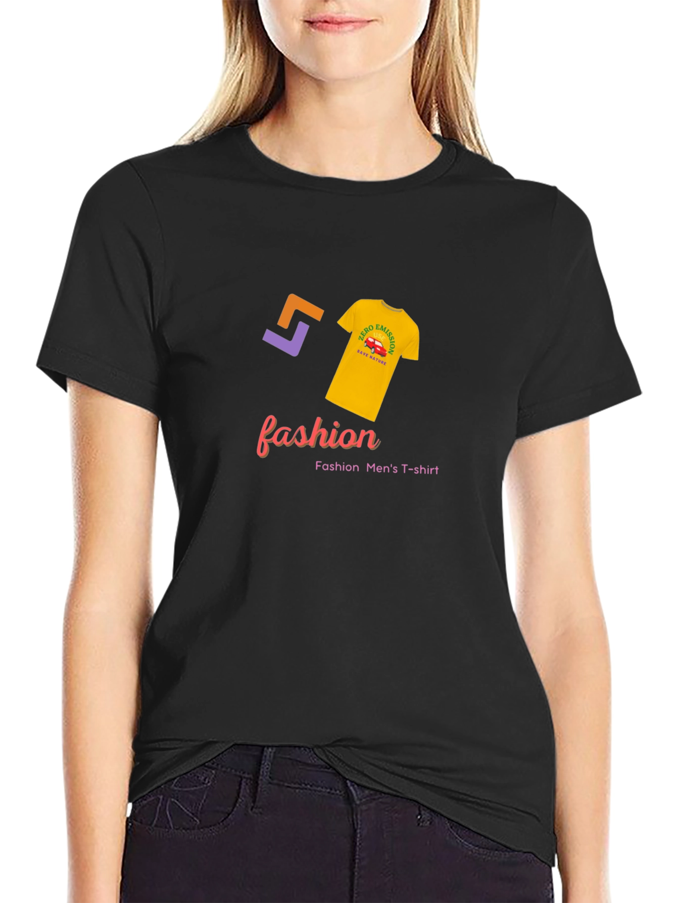 Fashion Mens T-Shirt - Zero Emission Design