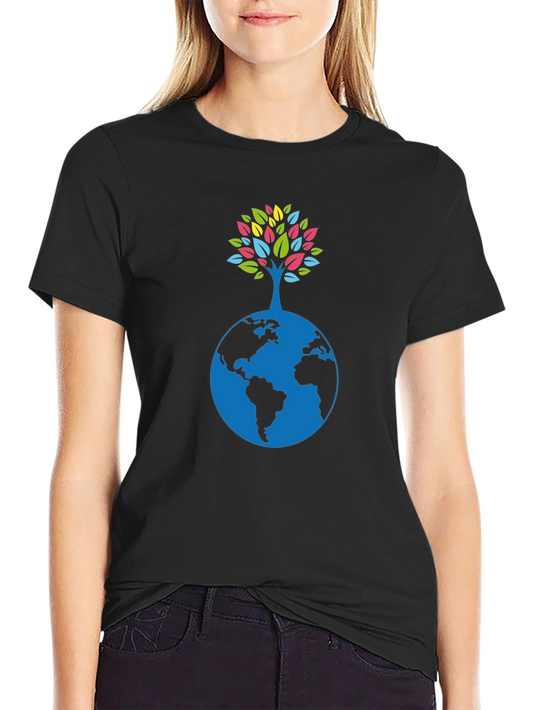Earth Tree Graphic Tee - Eco-Friendly Style