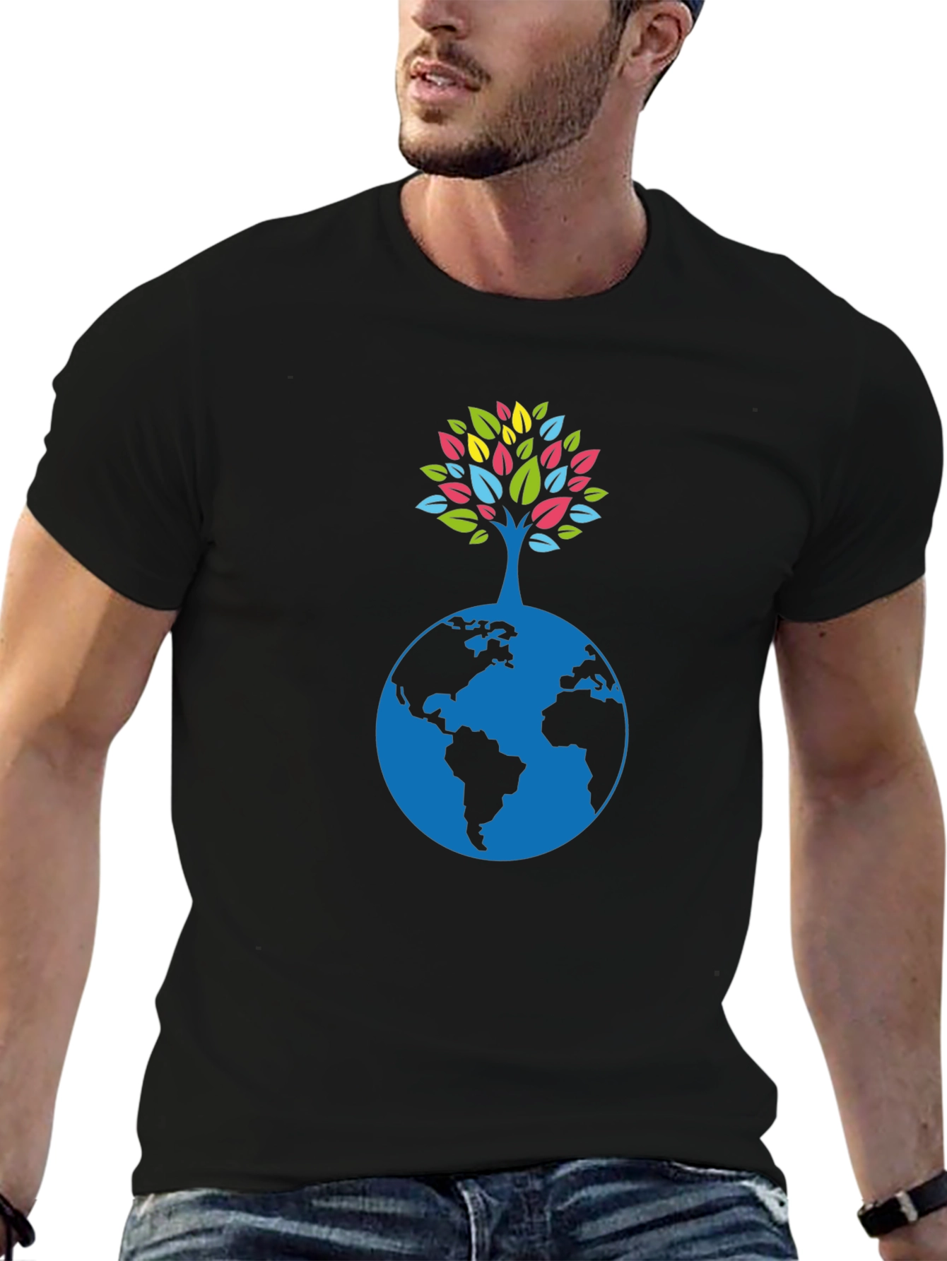 Earth Tree Graphic Tee - Eco-Friendly Style