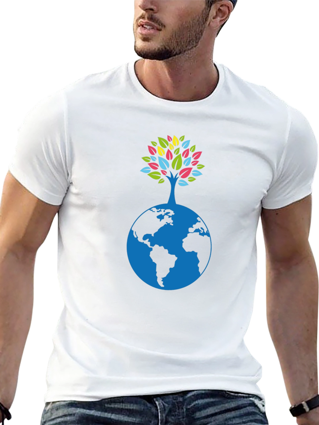 Earth Tree Graphic Tee - Eco-Friendly Style
