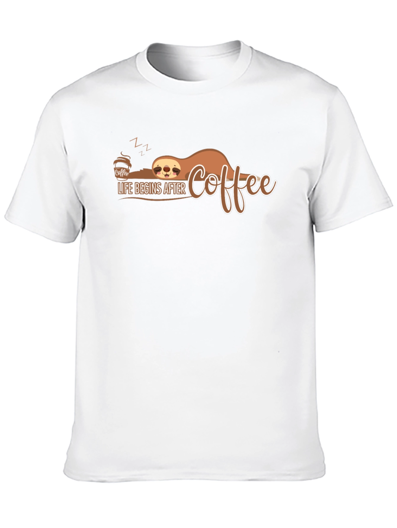 Life Begins After Coffee Sloth T-Shirt
