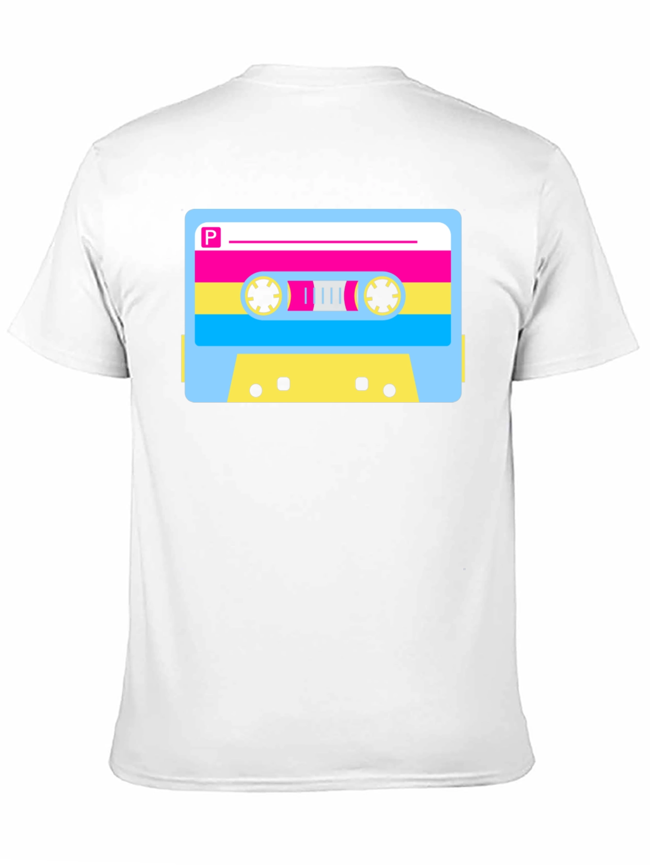 Retro Cassette Tape Graphic T-Shirt - Black