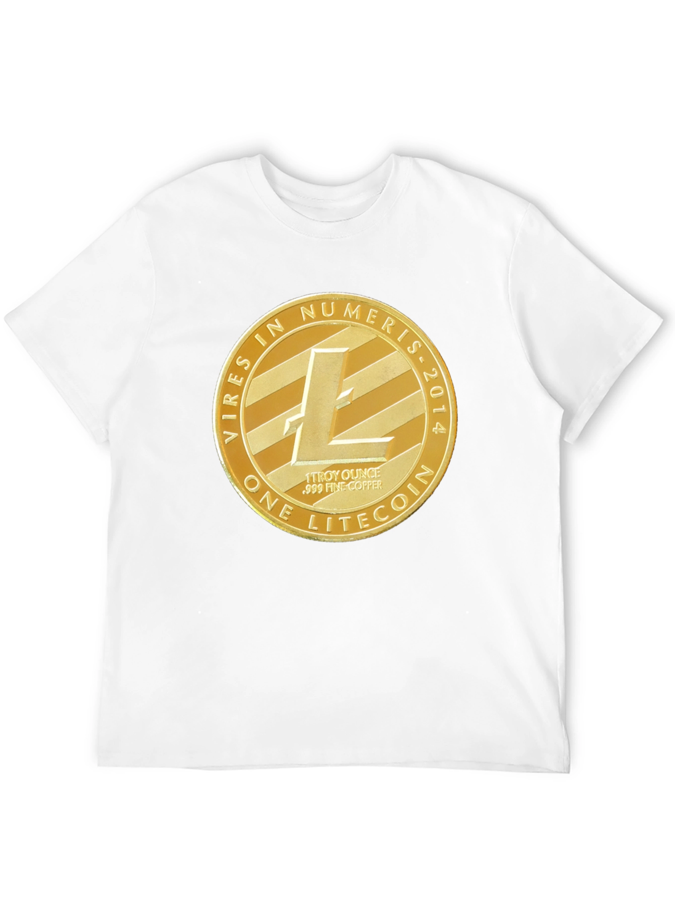 Litecoin Crypto Tee - Mens Black Graphic T-Shirt