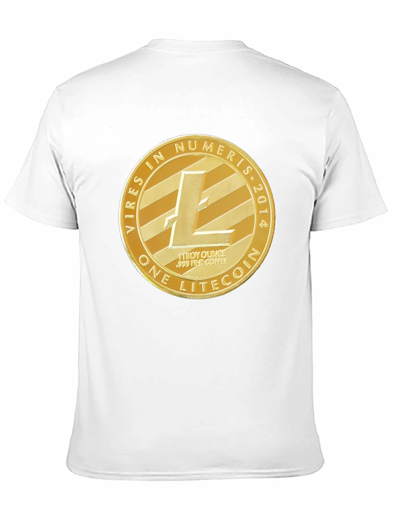 Litecoin Crypto Tee - Mens Black Graphic T-Shirt