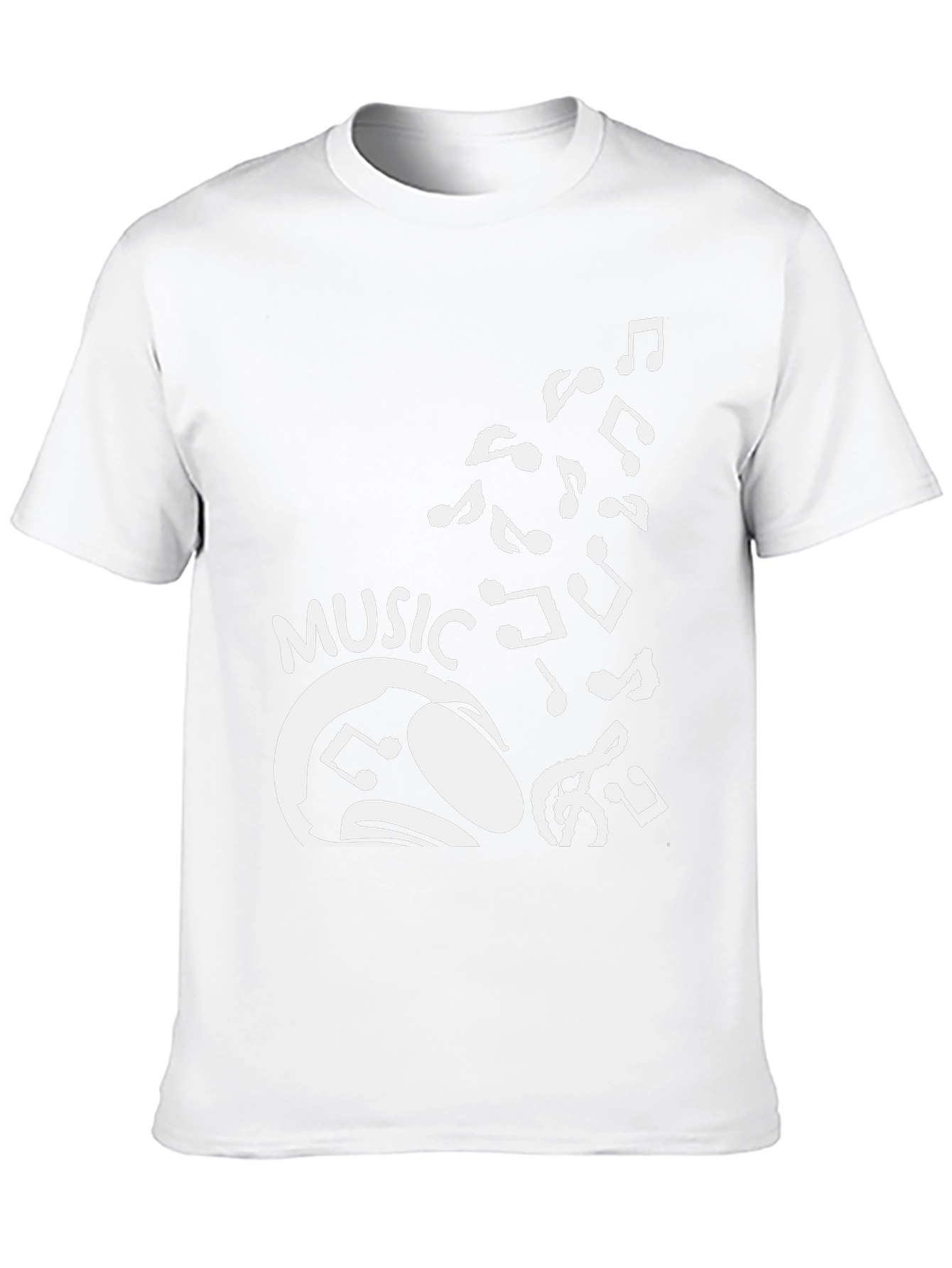 Music Lovers Graphic Tee - Black Cotton T-Shirt