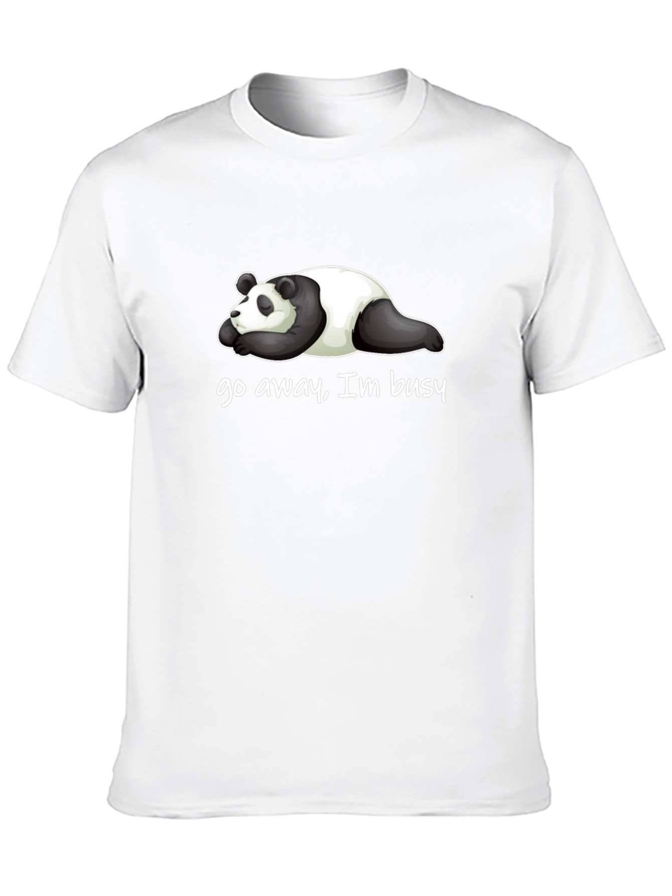 Lazy Panda T-Shirt - Go Away Im Busy