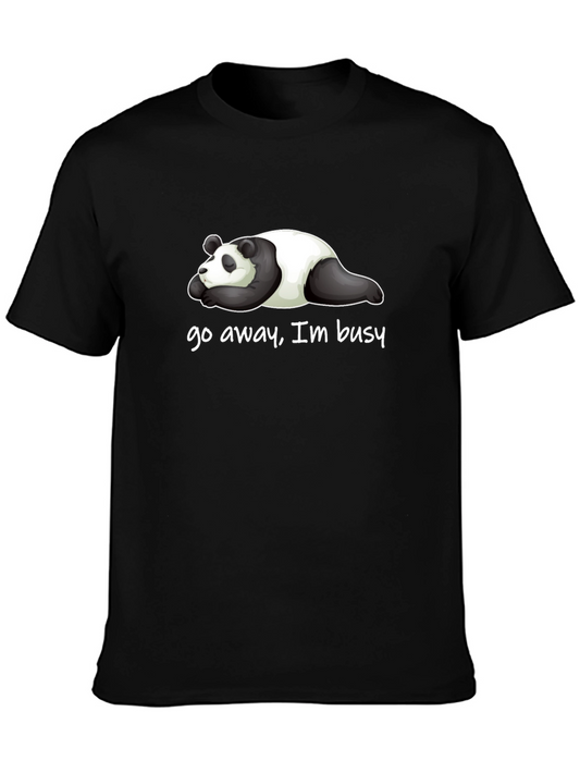 Lazy Panda T-Shirt - Go Away Im Busy