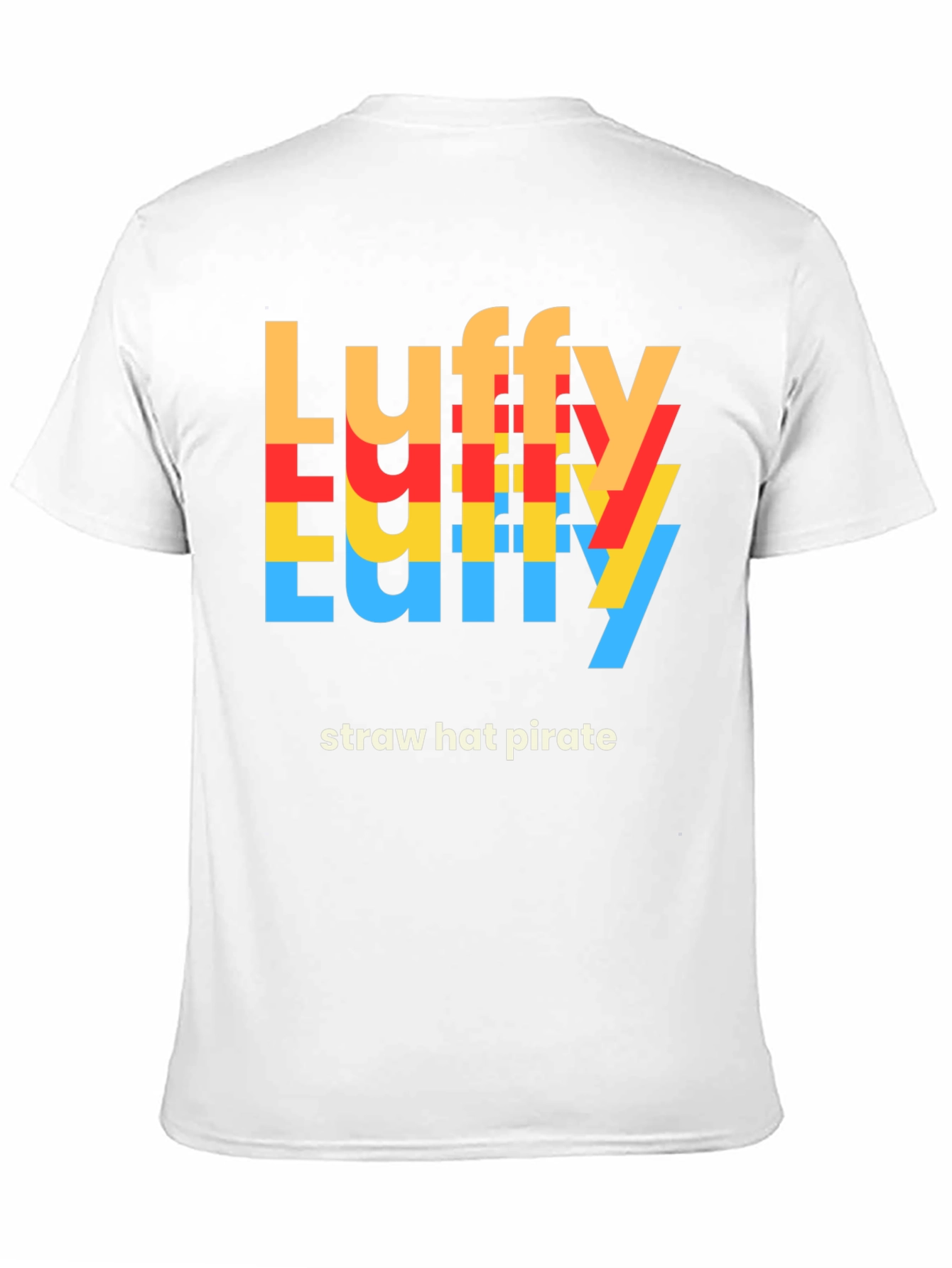 Luffy Straw Hat Pirate Graphic Tee - Black
