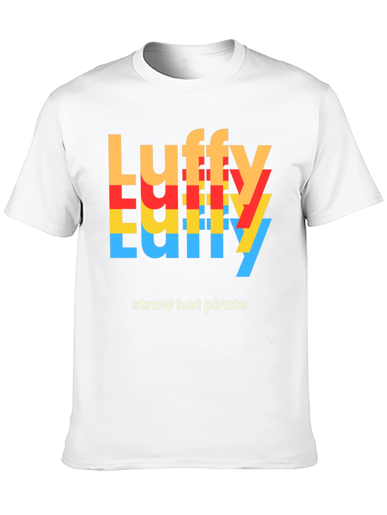 Luffy Straw Hat Pirate Graphic Tee - Black