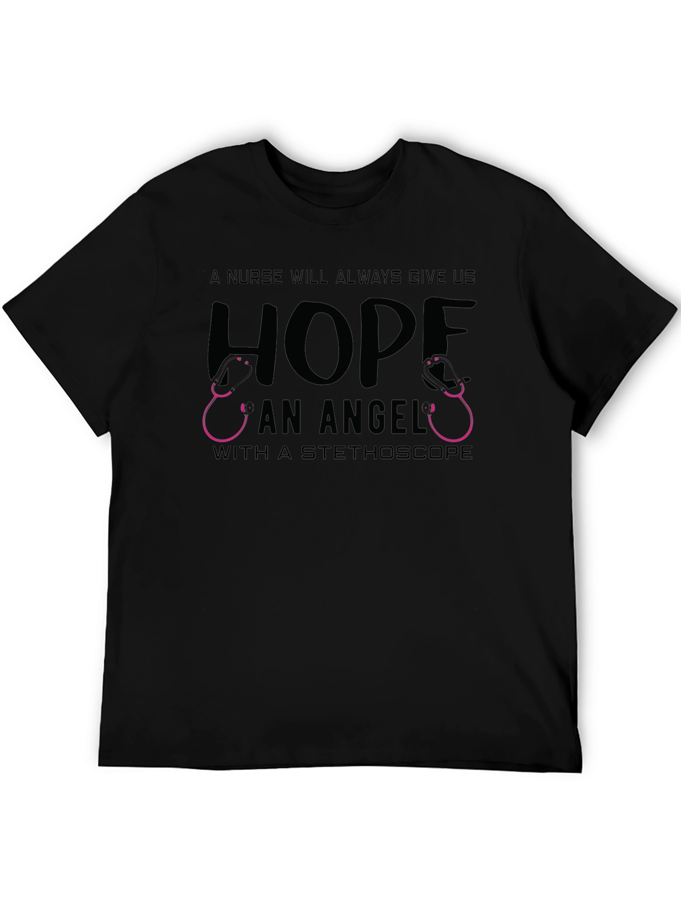 Nurse Hope Stethoscope Graphic T-Shirt