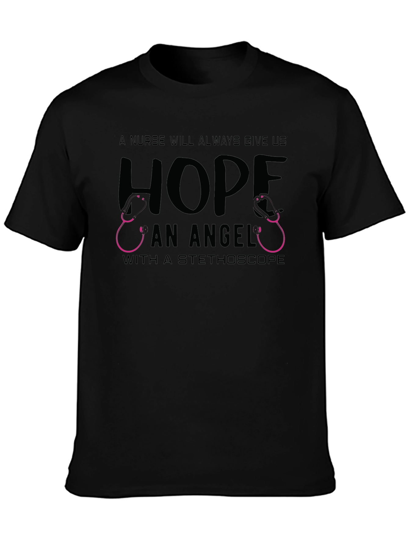 Nurse Hope Stethoscope Graphic T-Shirt