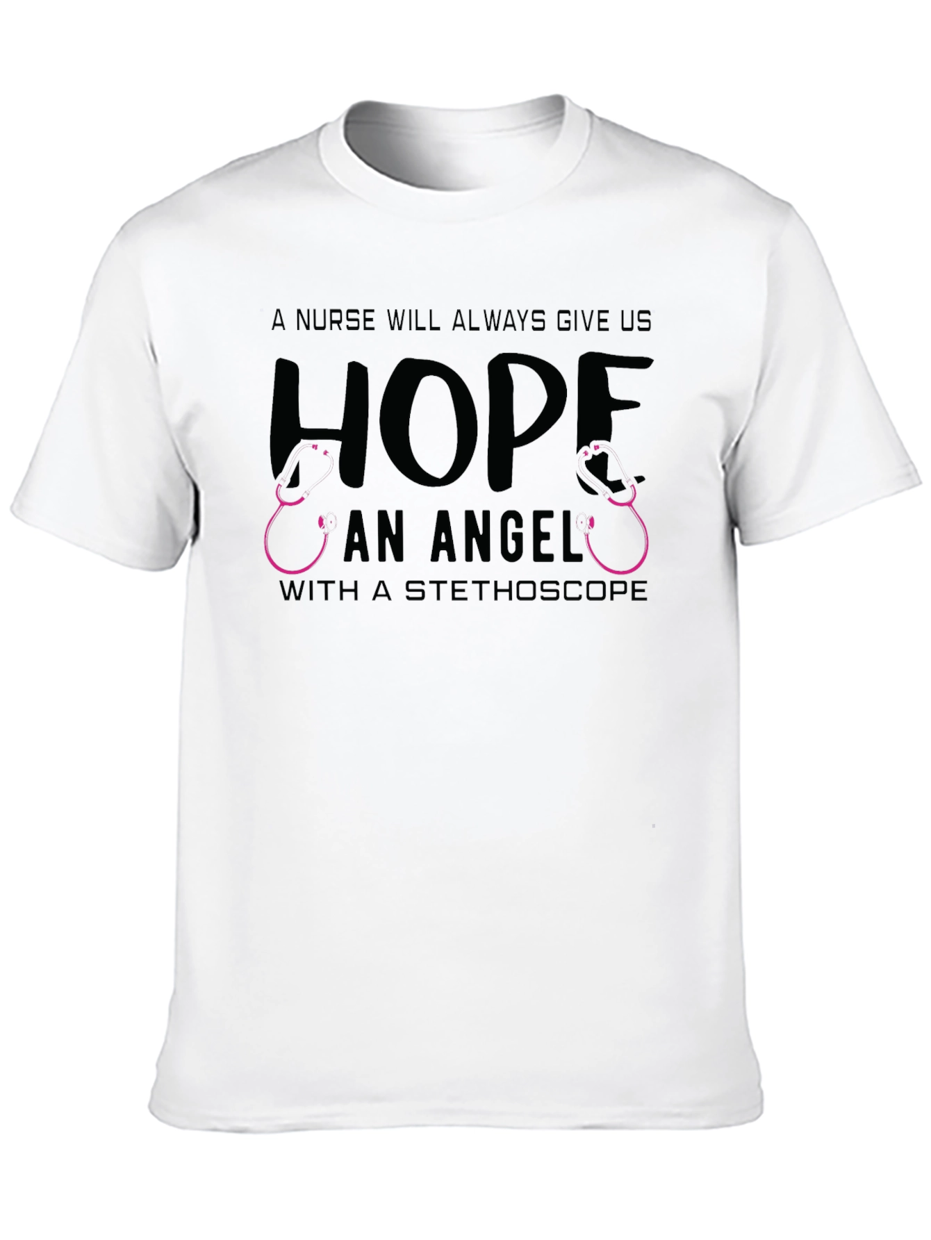 Nurse Hope Stethoscope Graphic T-Shirt