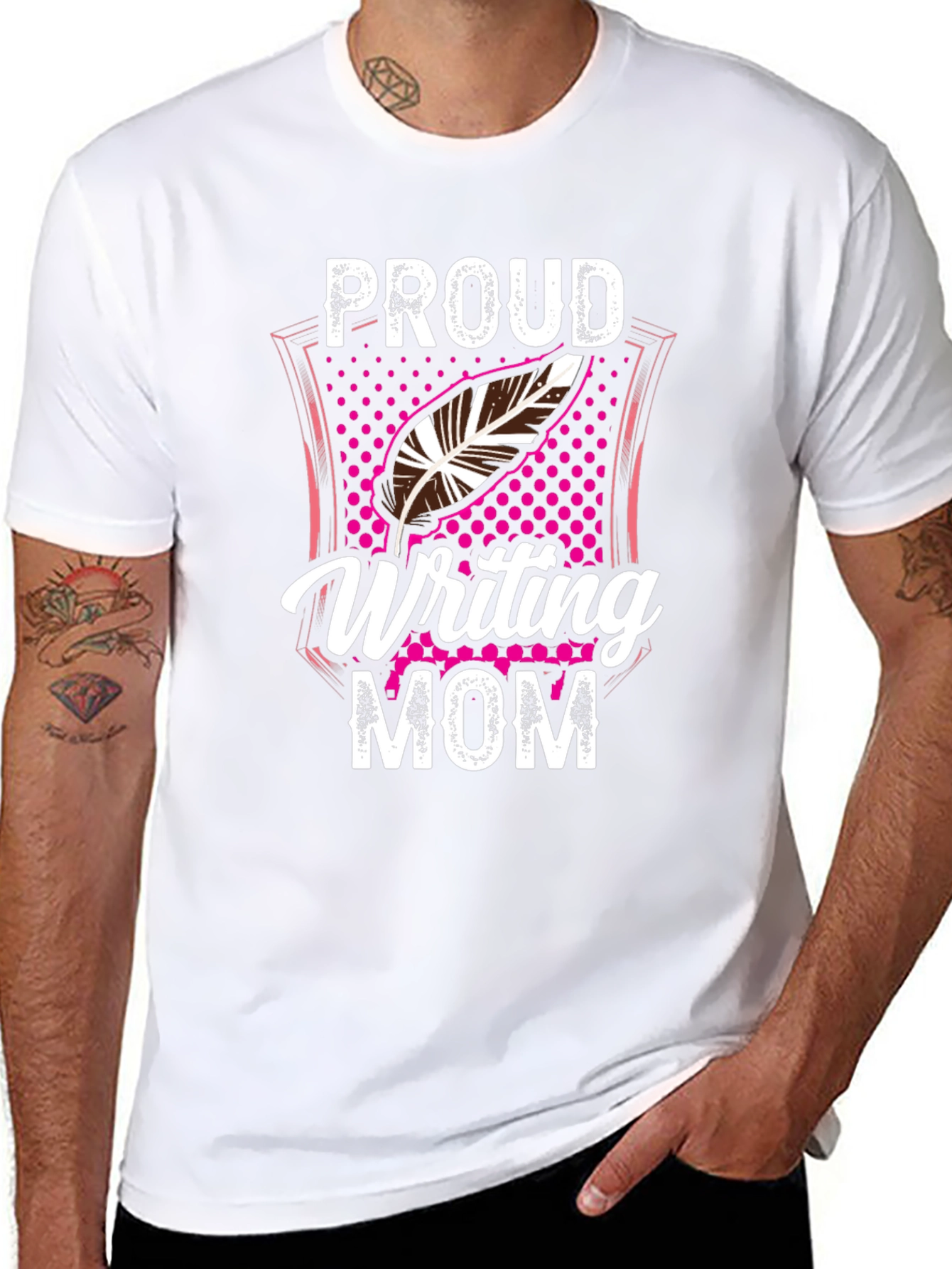 Proud Writing Mom T-Shirt