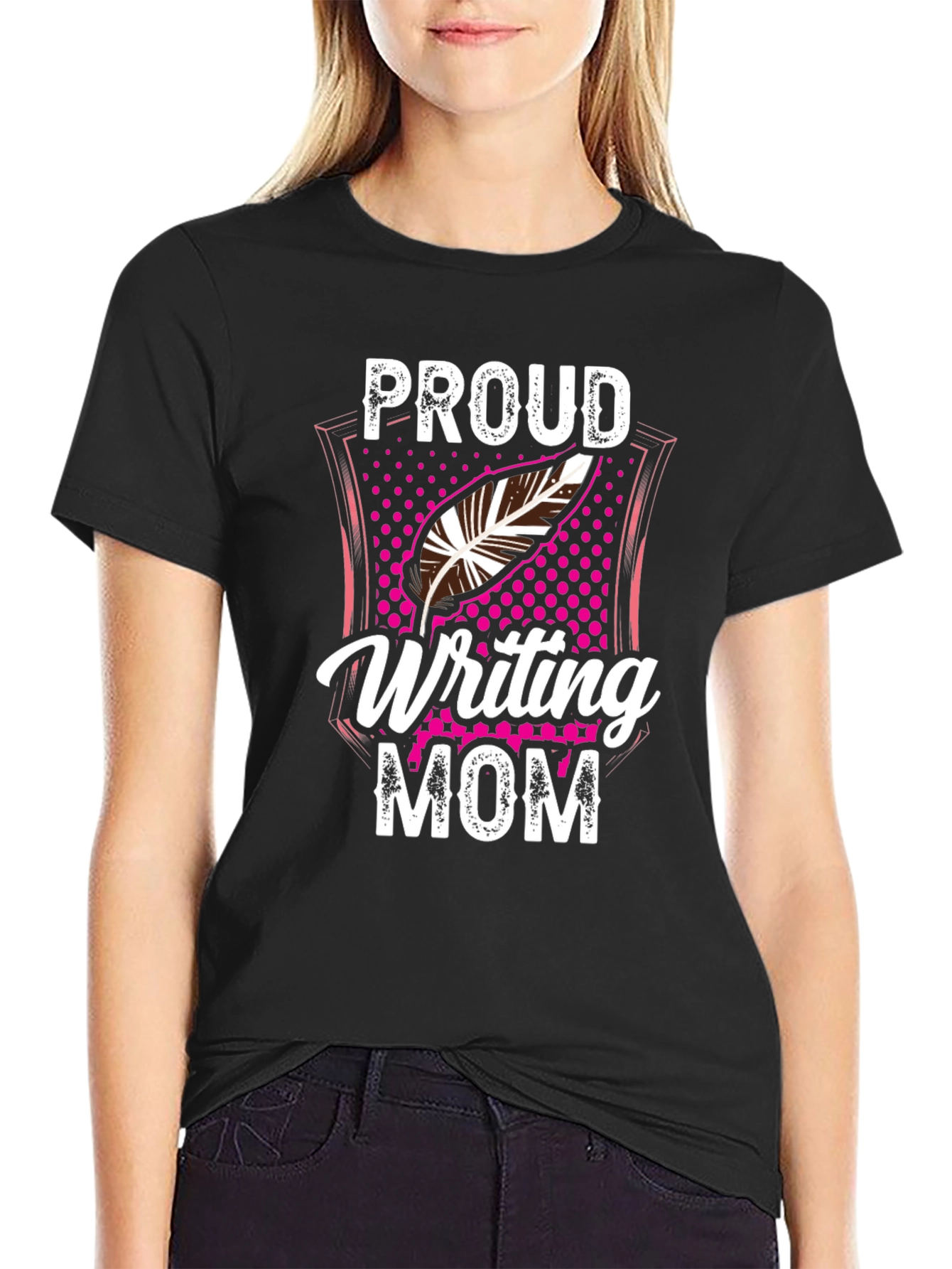 Proud Writing Mom T-Shirt
