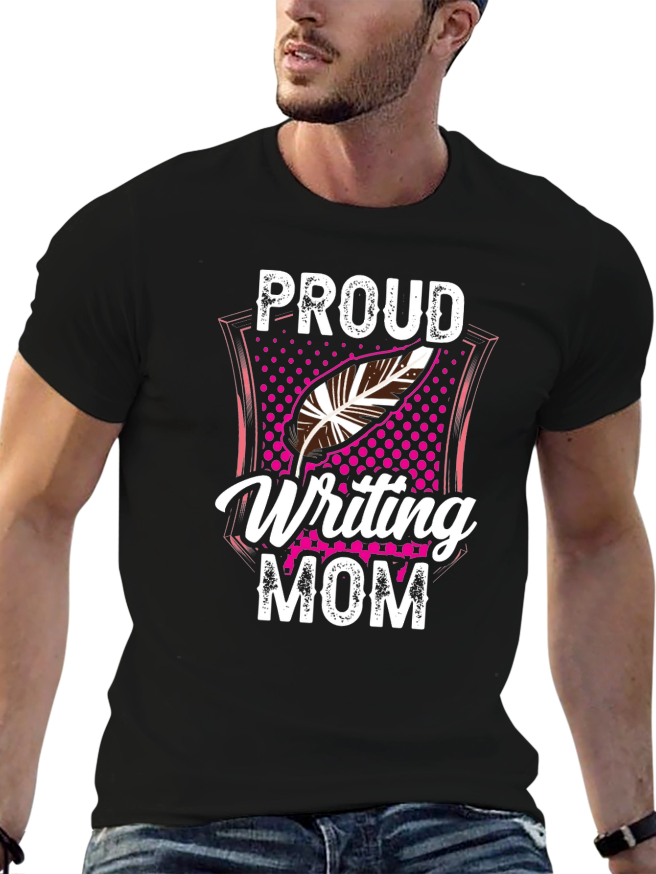 Proud Writing Mom T-Shirt