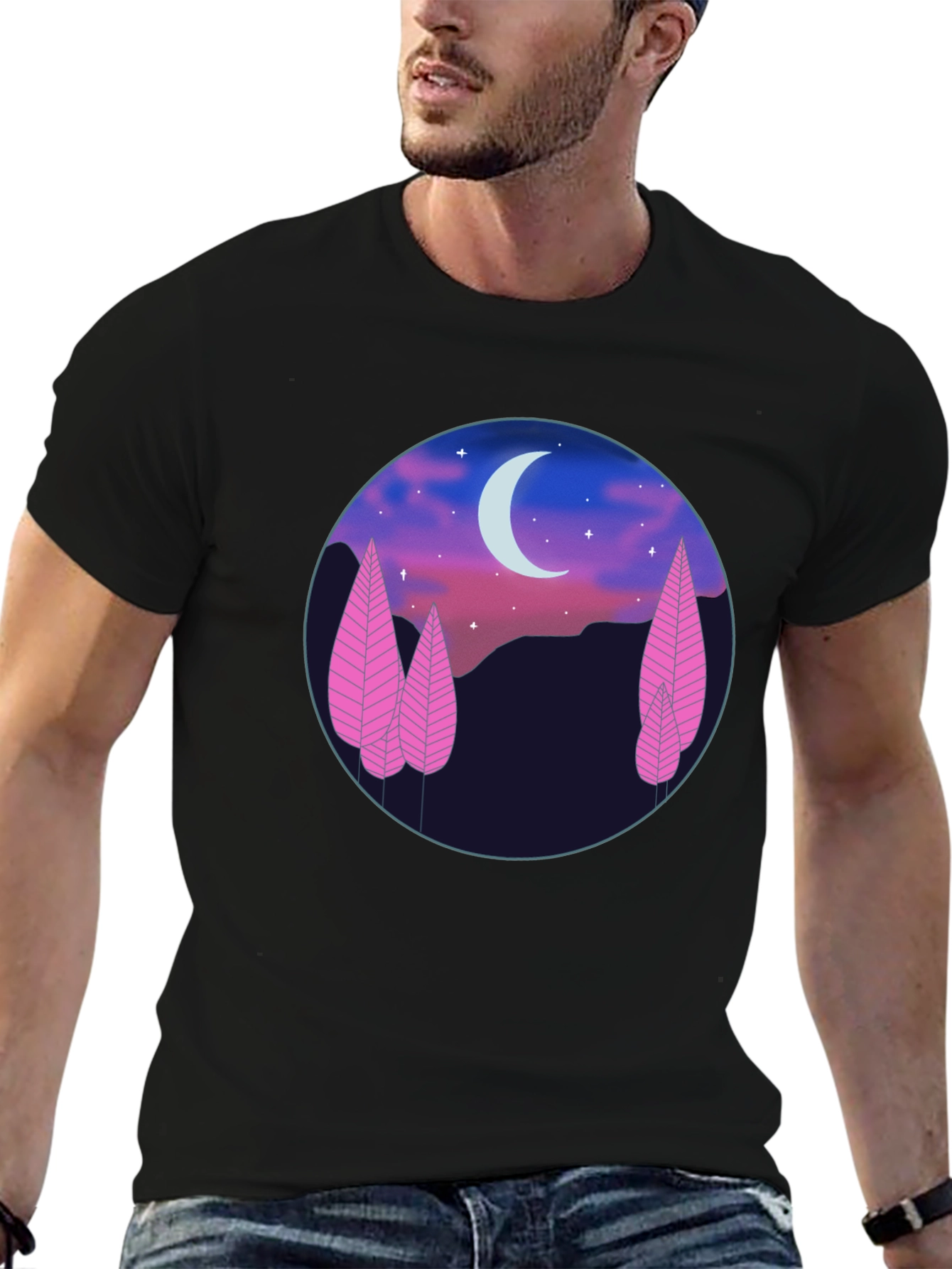 Moonlit Forest Graphic Tee - Unisex