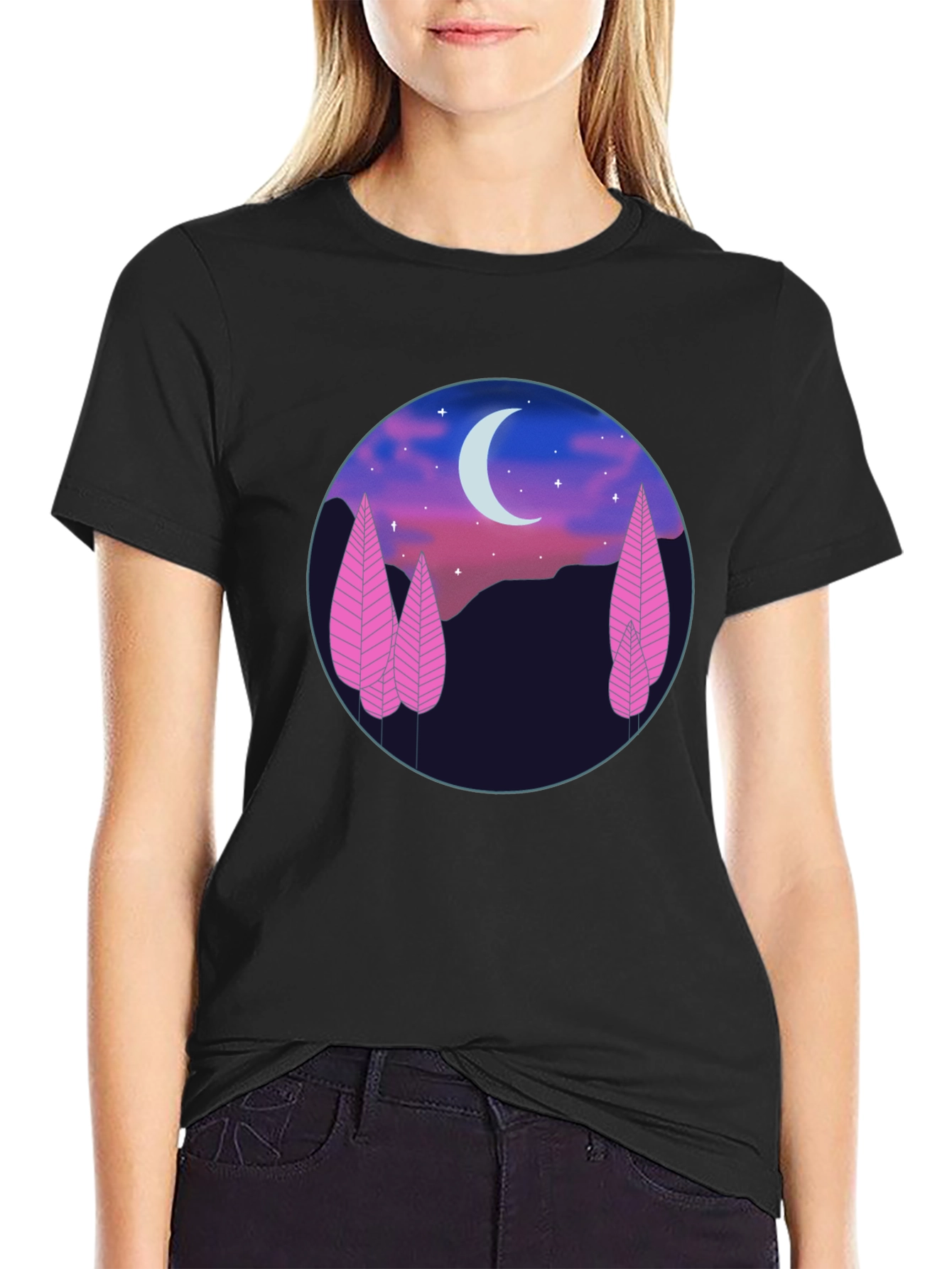 Moonlit Forest Graphic Tee - Unisex