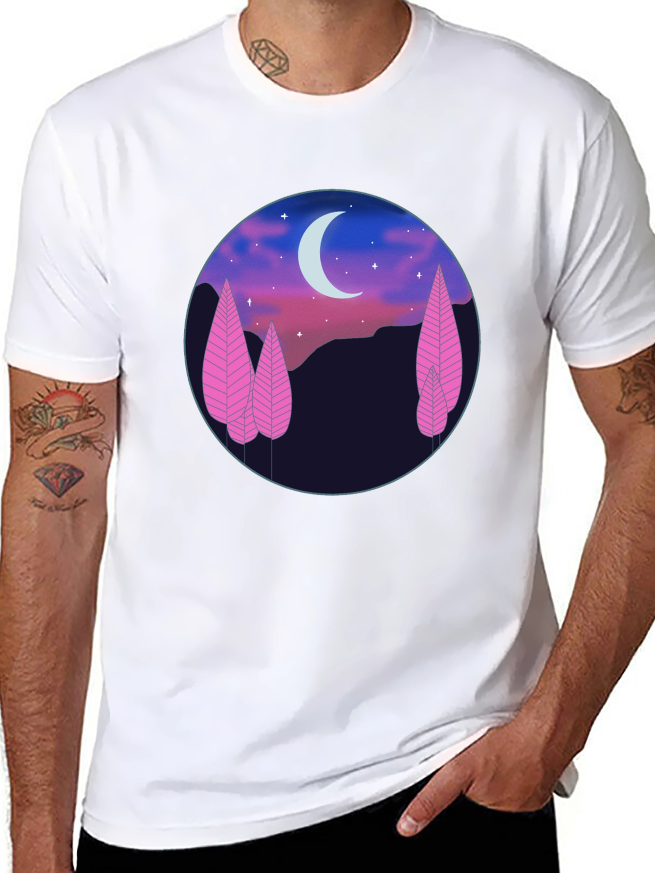 Moonlit Forest Graphic Tee - Unisex