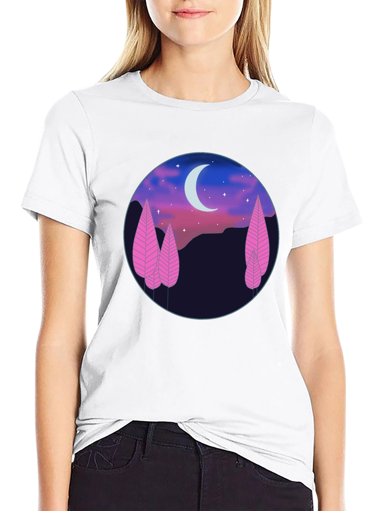 Moonlit Forest Graphic Tee - Unisex