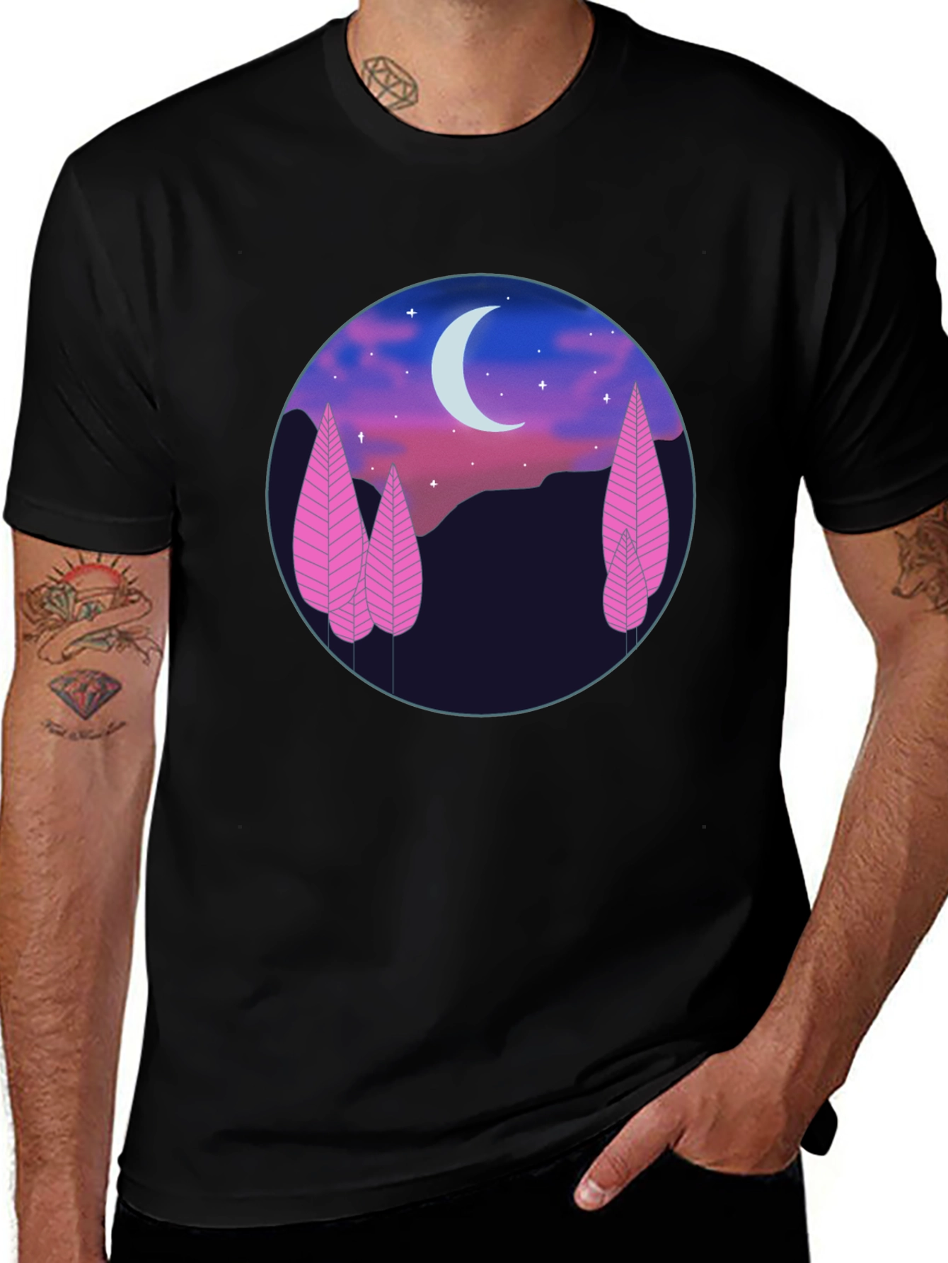 Moonlit Forest Graphic Tee - Unisex