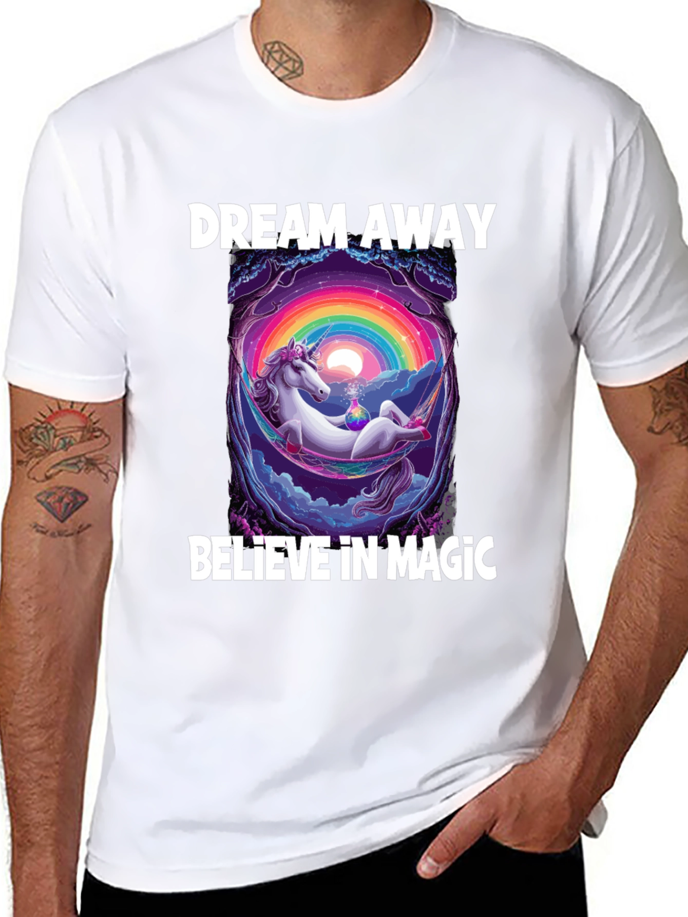 Dream Away Unicorn Graphic T-Shirt