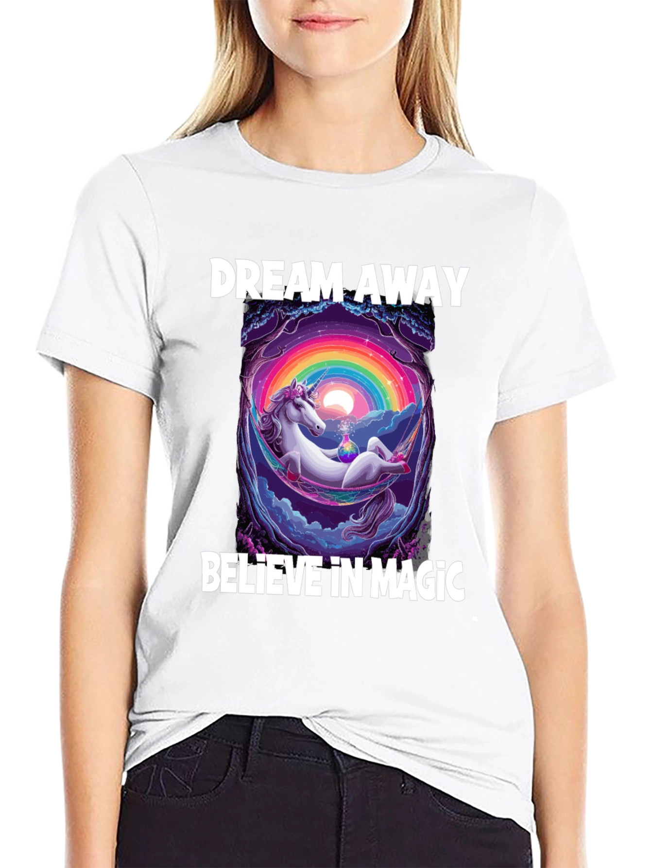 Dream Away Unicorn Graphic T-Shirt
