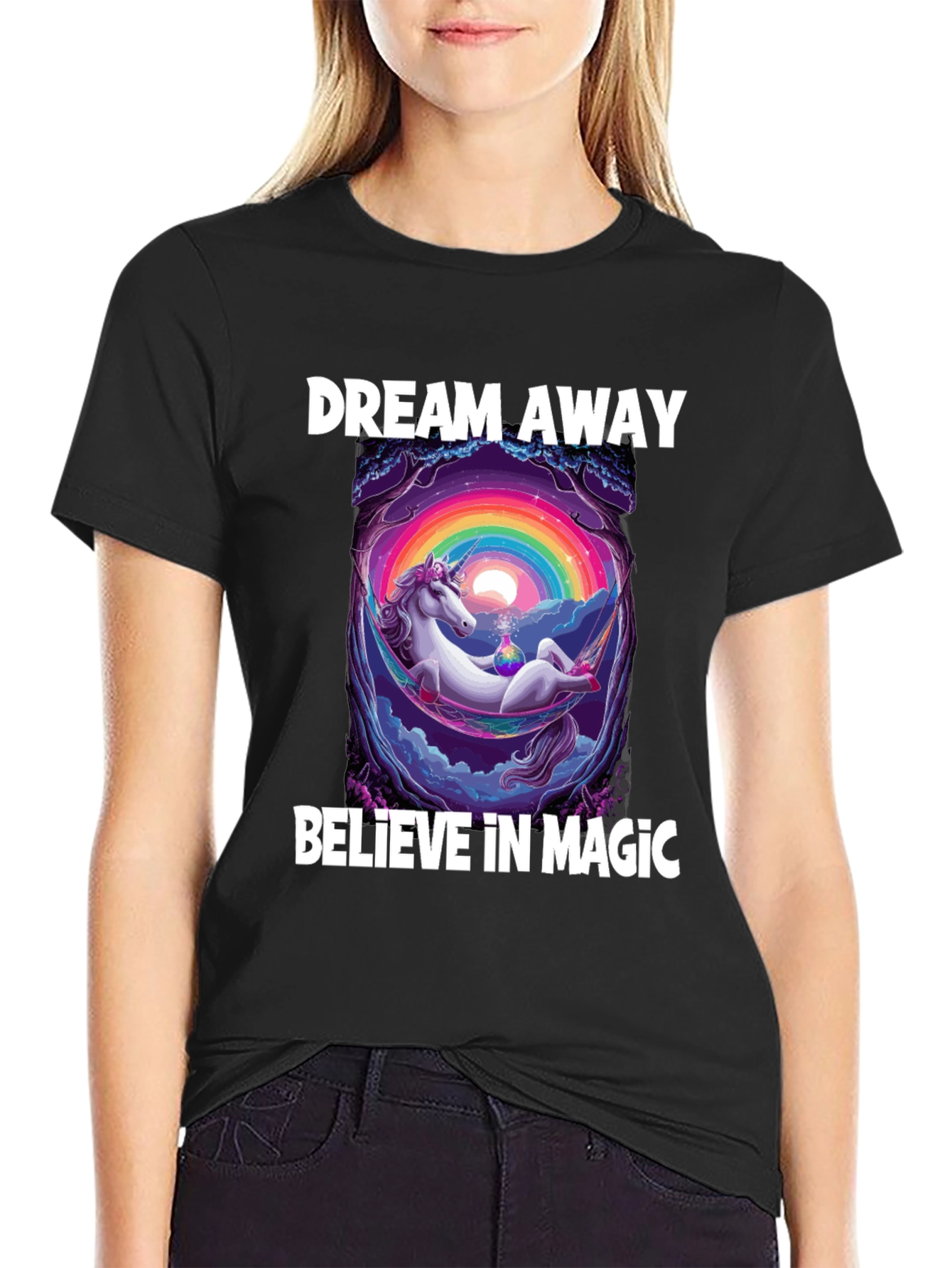 Dream Away Unicorn Graphic T-Shirt