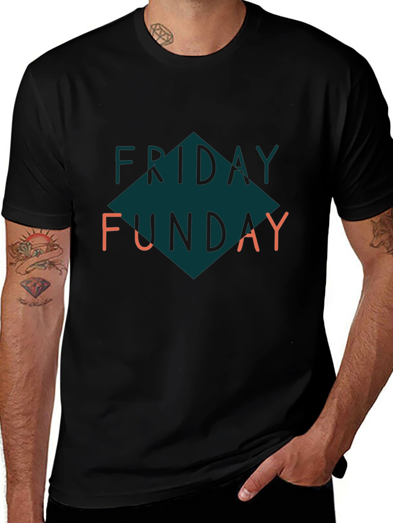 Friday Funday Graphic Tee - Black