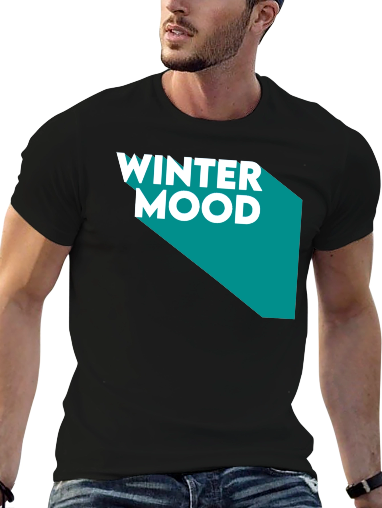Winter Mood Graphic Tee - Modern Design
