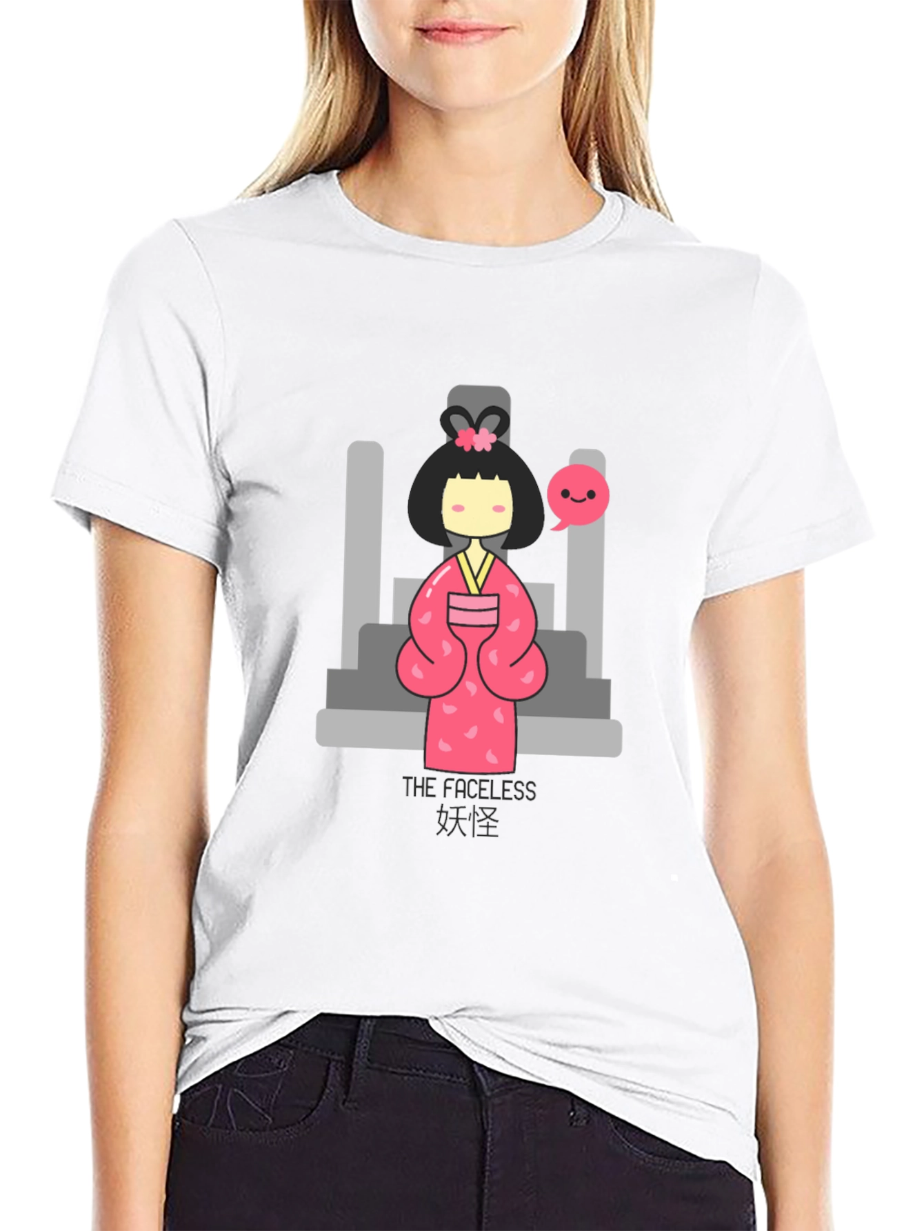 The Faceless Spooky Girl T-Shirt
