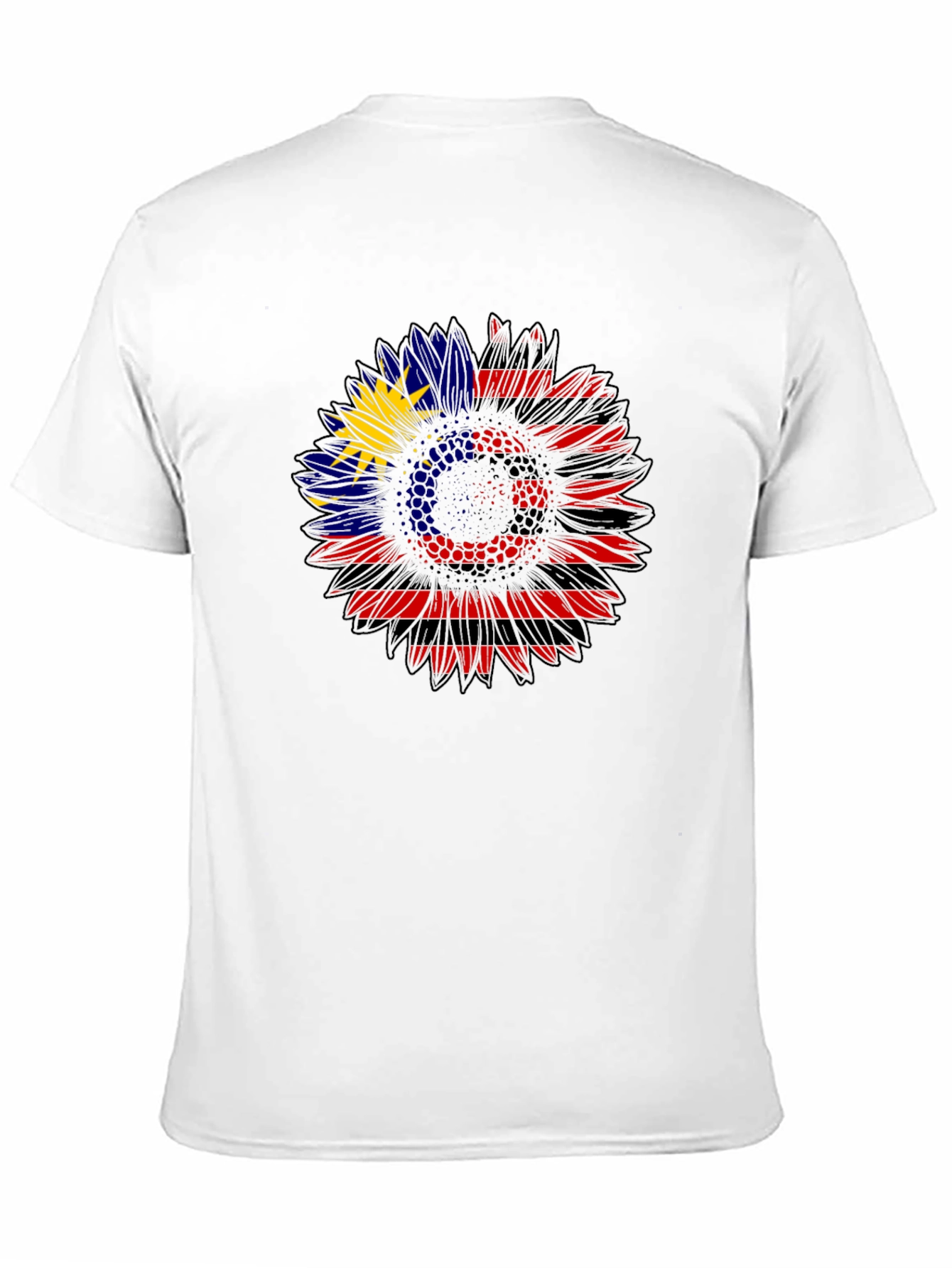Sunflower Malaysian Flag Graphic Tee - Black